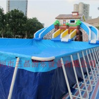 【郑州三晶】大型支架游泳池 儿童家用成人超大号家庭游泳池免充气加厚池