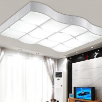 简约大气正长方形LED客厅吸顶灯具 现代艺术创意卧室餐厅调光